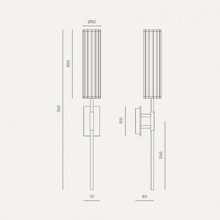 Aplique de pared LED Niro (8W)
