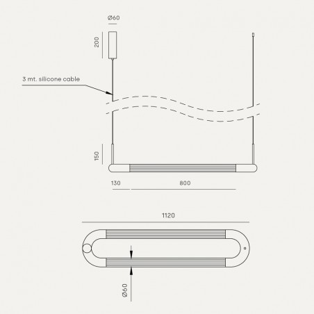 LED Pendant Lamp Iman (36W)