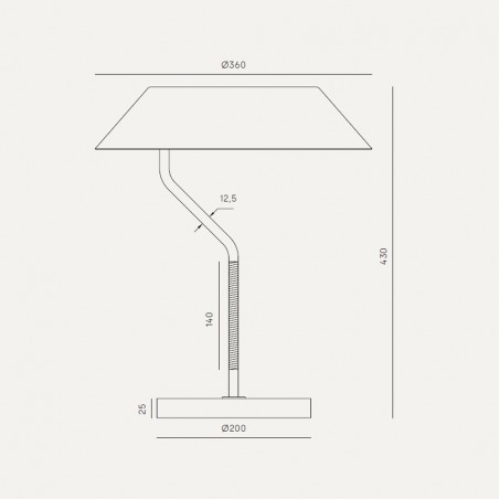 Lámpara de mesa LED Aider (9W)