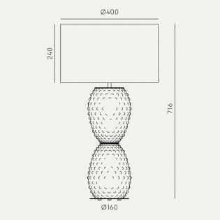 Table lamp Cactus Doble