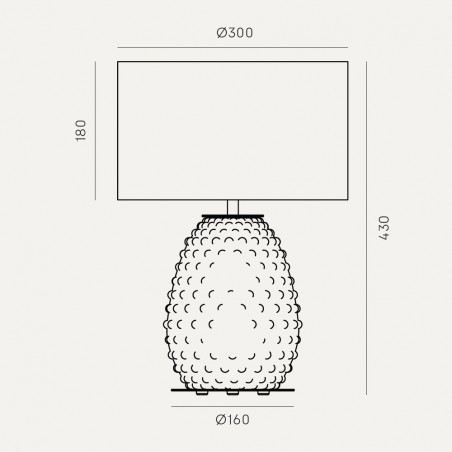 Table lamp Cactus Nude
