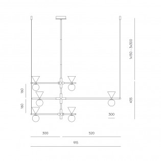 Pendant Lamp Oneta II (6 lights)