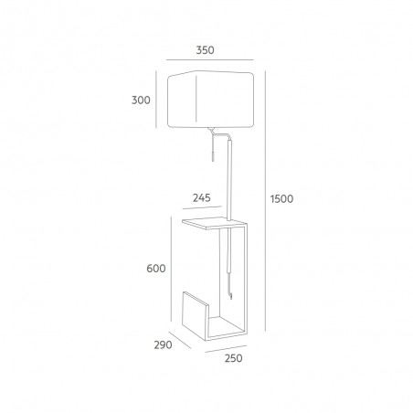 Floor lamp FUSTA II