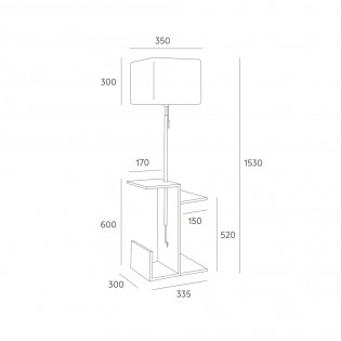 Floor lamp FUSTA I