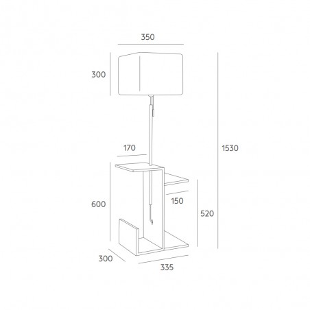 Floor lamp FUSTA I