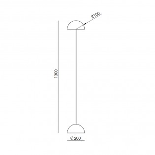 Lámpara de pie LED Big Dussa (9W)