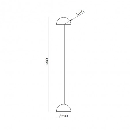 Lámpara de pie LED Big Dussa (9W)