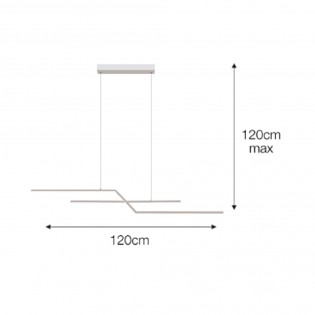 Lámpara de techo LED Chanson (44W)