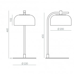 LED Table Lamp Ipon Smoked (10W)
