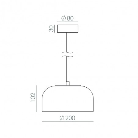Lámpara colgante LED Ipon (10W)