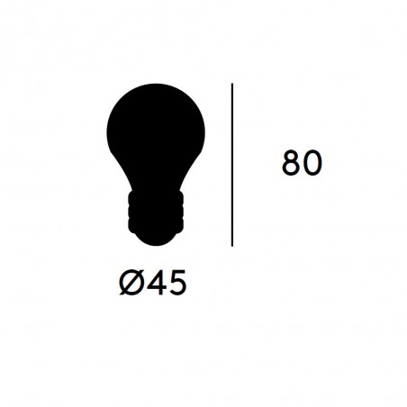 LED Bulb E14 G45 Mirror Effect Dim (4W)