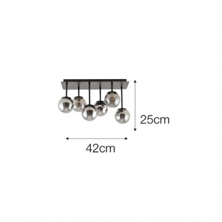 Ceiling lamp Julia II (6 lights)
