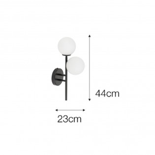 Aplique de pared Carla (2 luces)