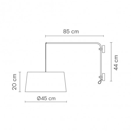 Aplique de pared Raisa