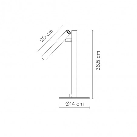 Lámpara de escritorio LED Rui (4W)