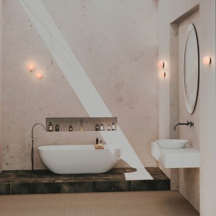 Bathroom's LED Wall Lamp Rock (4W)