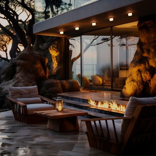 Bathroom's LED Flush Light Rock (4W)