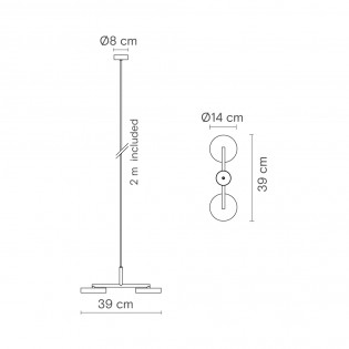 LED Pendant Lamp Rafaela Duo (23.60W)