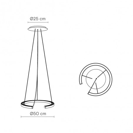 Lámpara de techo LED Roberta (20W)