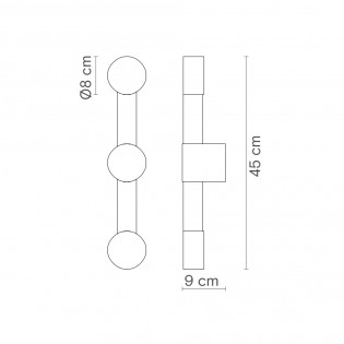 LED Wall Lamp Rigoberta Dúo 2700K (12.4W)