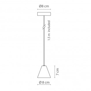 LED Pendant Lamp Rimini 2700K (8.5W)