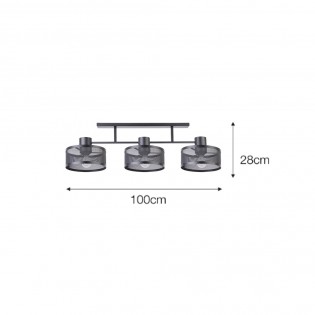 Plafón de techo Edge (3 Luces)