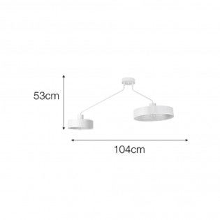 Ceiling lamp Genis (2 Lights)