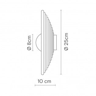 Aplique de pared Randa Mono