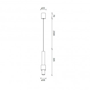 Lámpara colgante LED Clifton (7W)