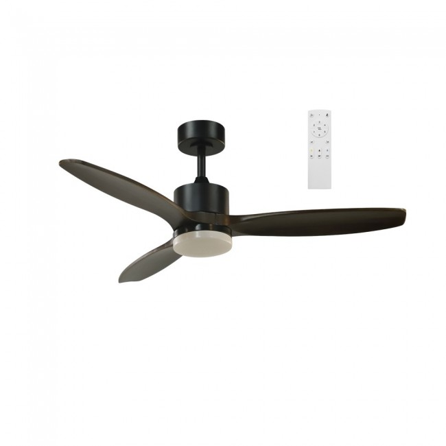 LED Ceiling Fan Nare Black+Bois CCT (22W)