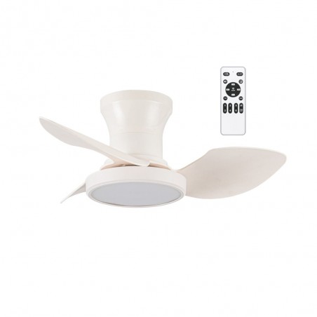 LED Ceiling Fan Milfero White CCT Dim (20W)