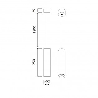 Lámpara colgante LED Bolonia CCT (7W)