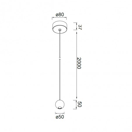 Lámpara de techo LED Gruissan Esfera (5W)