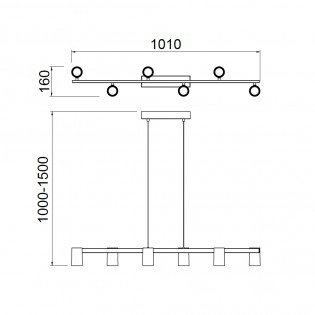 Lámpara de techo Sal (6 luces)