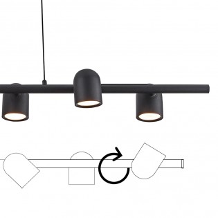 Lámpara de techo Ios (6 luces)