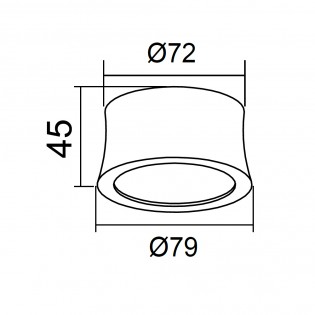 Foco de superficie LED Gower (7W)