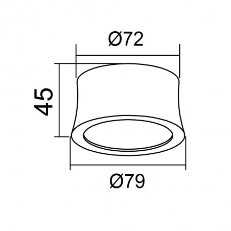 Foco de superficie LED Gower (7W)