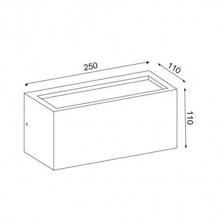 Aplique de pared exterior Utah II