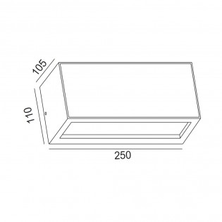 Aplique de pared de exterior Beret