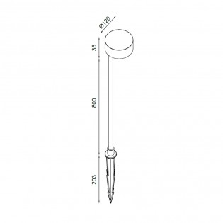 Baliza de exterior LED Nagano (7W)