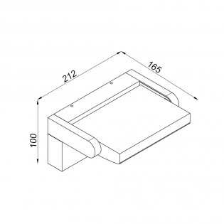 Aplique de exterior con sensor LED Copper (20W)