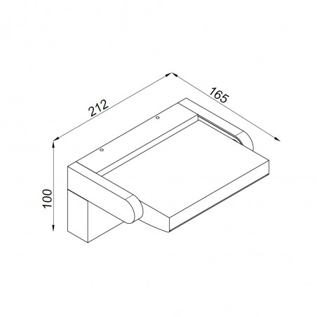 Aplique de exterior con sensor LED Copper (20W)