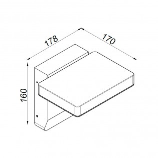 Aplique de exterior LED Copper II (20W)