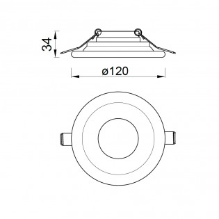 Empotrable de techo Lagos