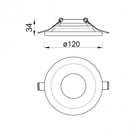 Empotrable de techo Lagos