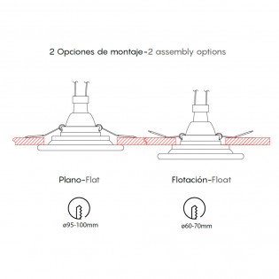 Empotrable de techo Lagos