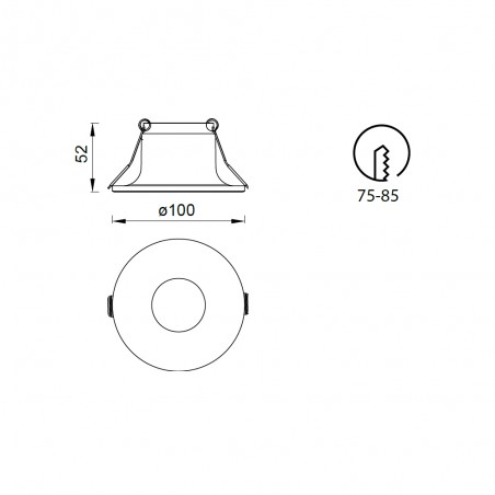 Empotrable de techo Lagos II