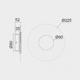 Aplique de pared LED Venus (9W)