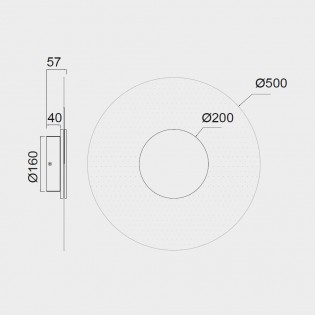 Aplique de pared LED Venus (12W)