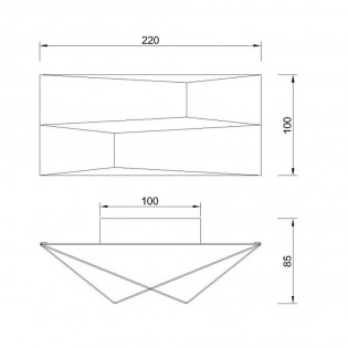 Aplique de pared LED Fuji (10W)